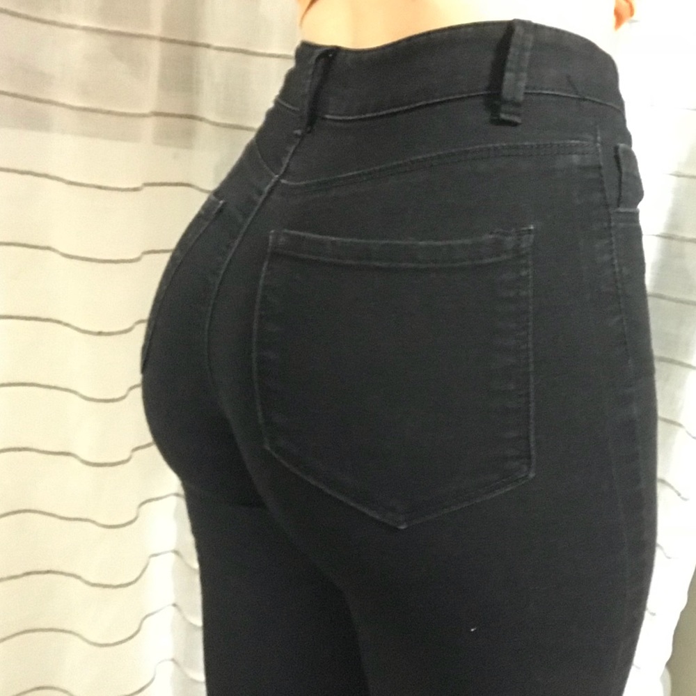 Forever 21 Black High Waisted Skinny Jeans